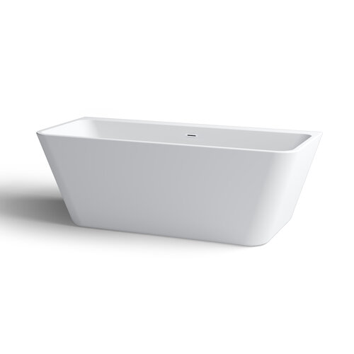 InBe ligbad, wandmodel, met stop/go plug wit, wit acryl Clou InBe ligbad, wandmodel, met stop/go plug wit, wit acryl