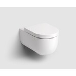 Hammock randloos wandtoilet (set) | 56cm | Mat wit | Standaard zitting Clou Hammock randloos wandtoilet (set) | 56cm | Mat wit | Standaard zitting