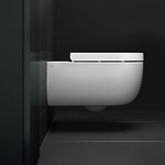 Hammock randloos wandtoilet (set) | 56cm | Mat wit | Standaard zitting Clou Hammock randloos wandtoilet (set) | 56cm | Mat wit | Standaard zitting