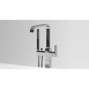 Xo vrijstaande badmengkraan type 3, met handdouche, chroom