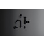 InBe design hoekstopkraan type 1, rond, mat zwart Clou InBe design hoekstopkraan type 1, rond, mat zwart