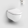Hammock randloos wandtoilet (set) | 49cm | Glans wit | Standaard zitting