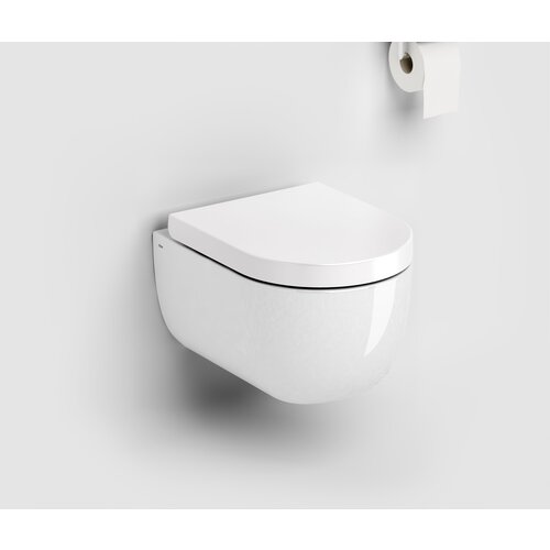 Clou Hammock randloos wandtoilet (set) | 49cm | Glans wit | Standaard zitting