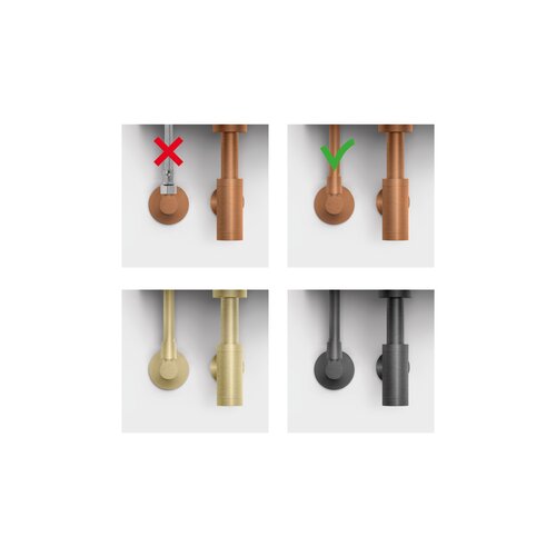 Clou Aansluitslang | Brons geborsteld PVD | 30cm Clou Clou Aansluitslang | Brons geborsteld PVD | 30cm