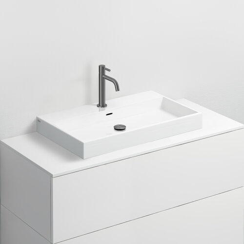 Clou Xo wastafelmengkraan type 13 | Gunmetal geborsteld PVD Clou Clou Xo wastafelmengkraan type 13 | Gunmetal geborsteld PVD