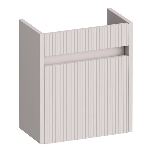 Brauer Adore Wavy fonteinkast 40 met 1 deur greeploos | Mat zand | Rechts Brauer Brauer Adore Wavy fonteinkast 40 met 1 deur greeploos | Mat zand | Rechts