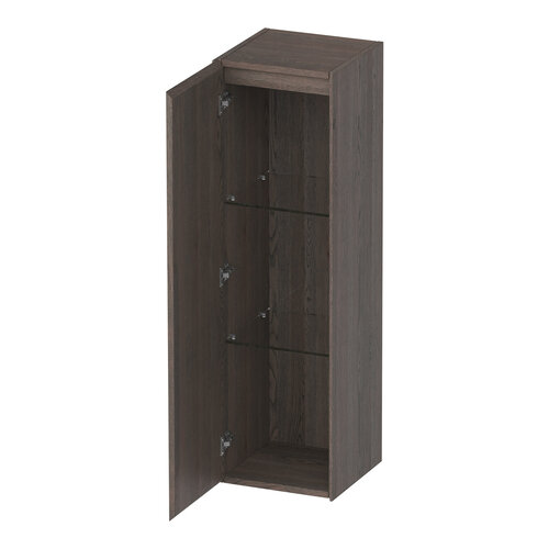 Brauer Inspire hoge kast 120 met 1 deur greeploos | Eiken zwart | Links Brauer Brauer Inspire hoge kast 120 met 1 deur greeploos | Eiken zwart | Links