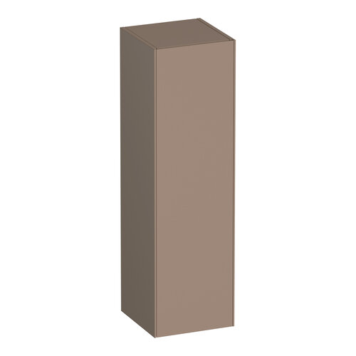 Brauer Inspire hoge kast 120 met 1 deur greeploos | Mat mokka | Rechts Brauer Brauer Inspire hoge kast 120 met 1 deur greeploos | Mat mokka | Rechts