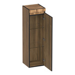 Brauer Joy Edge hoge kast 120 met 1 deur greeploos | Honey | Rechts Brauer Brauer Joy Edge hoge kast 120 met 1 deur greeploos | Honey | Rechts