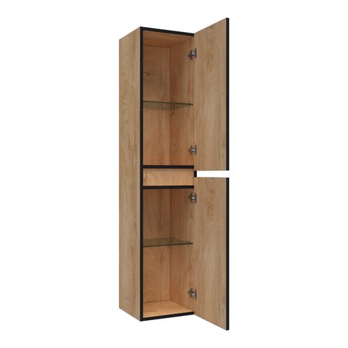 Brauer Joy Edge hoge kast 160 met 2 deuren greeploos | Forest Tan Brauer Brauer Joy Edge hoge kast 160 met 2 deuren greeploos | Forest Tan