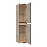 Brauer Joy Edge hoge kast 160 met 2 deuren greeploos | Forest Wheat Brauer Brauer Joy Edge hoge kast 160 met 2 deuren greeploos | Forest Wheat