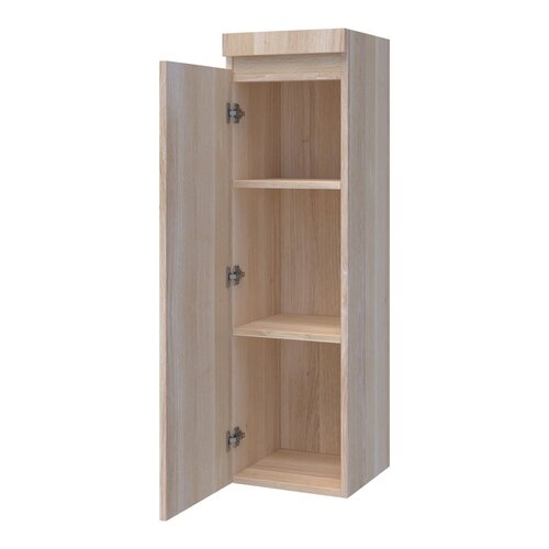 Brauer Joy hoge kast 120 met 1 deur greeploos | Eiken naturel | Links Brauer Brauer Joy hoge kast 120 met 1 deur greeploos | Eiken naturel | Links