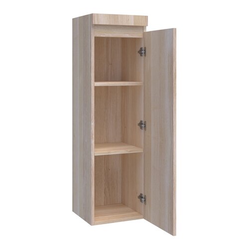 Brauer Joy hoge kast 120 met 1 deur greeploos | Eiken naturel | Rechts Brauer Brauer Joy hoge kast 120 met 1 deur greeploos | Eiken naturel | Rechts