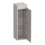 Brauer Brauer Joy Wavy hoge kast 120 met 1 deur greeploos | Mat zand | Rechts