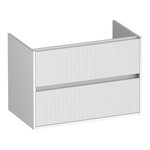 Brauer Adore Wavy onderkast | Mat wit | 80 cm | 1 Brauer Brauer Adore Wavy onderkast | Mat wit | 80 cm | 1