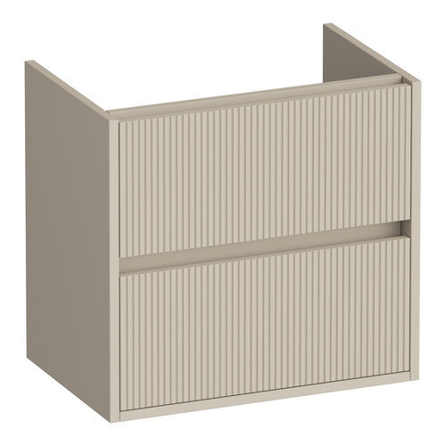 Brauer Brauer Adore Wavy onderkast ondiep | Mat beige | 60 cm