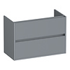 Brauer Adore Wavy onderkast ondiep | Mat grijs | 80 cm