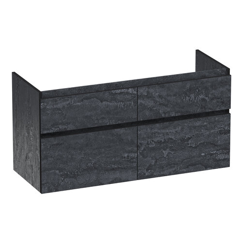 Brauer Delight Edge onderkast 120 met 4 softclose lades greeploos en 2 sifon uitsparingen | Damascus Brauer Brauer Delight Edge onderkast 120 met 4 softclose lades greeploos en 2 sifon uitsparingen | Damascus