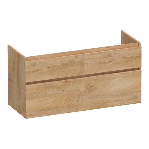 Brauer Delight onderkast 120 met 4 softclose lades greeploos en 2 sifon uitsparingen | Forest Tan Brauer Brauer Delight onderkast 120 met 4 softclose lades greeploos en 2 sifon uitsparingen | Forest Tan