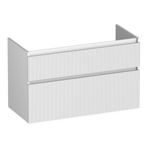 Brauer Brauer Delight Wavy onderkast | Mat wit | 100 cm | 1 Brauer Delight Wavy onderkast | Mat wit | 100 cm | 1