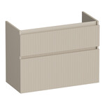 Brauer Delight Wavy onderkast ondiep | Mat beige | 80 cm Brauer Brauer Delight Wavy onderkast ondiep | Mat beige | 80 cm