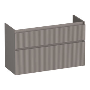 Brauer Brauer Delight Wavy onderkast ondiep | Mat taupe | 100 cm Brauer Delight Wavy onderkast ondiep | Mat taupe | 100 cm