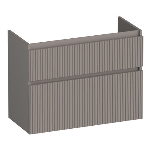 Brauer Delight Wavy onderkast ondiep | Mat taupe | 80 cm Brauer Brauer Delight Wavy onderkast ondiep | Mat taupe | 80 cm