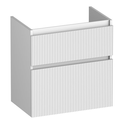 Brauer Delight Wavy onderkast ondiep | Mat wit | 60 cm Brauer Brauer Delight Wavy onderkast ondiep | Mat wit | 60 cm