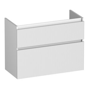 Brauer Brauer Delight Wavy onderkast ondiep | Mat wit | 80 cm Brauer Delight Wavy onderkast ondiep | Mat wit | 80 cm