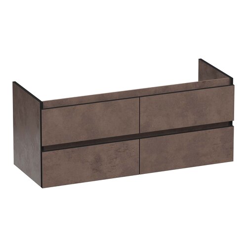 Brauer Brauer Joy Edge onderkast 120 met 4 softclose lades greeploos en 2 sifon uitsparingen | Erosion