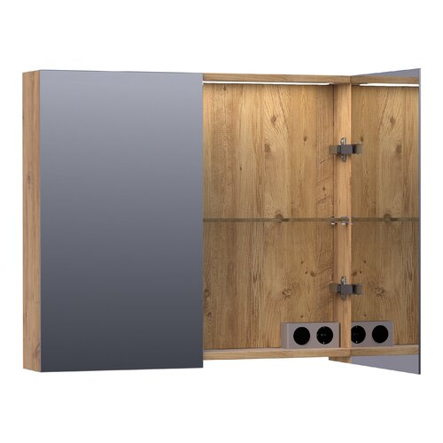 Brauer Brauer Impress Deluxe spiegelkast | Chateau | 80 cm | Ja