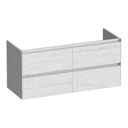 Brauer Brauer Inspire onderkast 120 met 4 softclose lades greeploos en 2 sifon uitsparingen | Forest Seashell