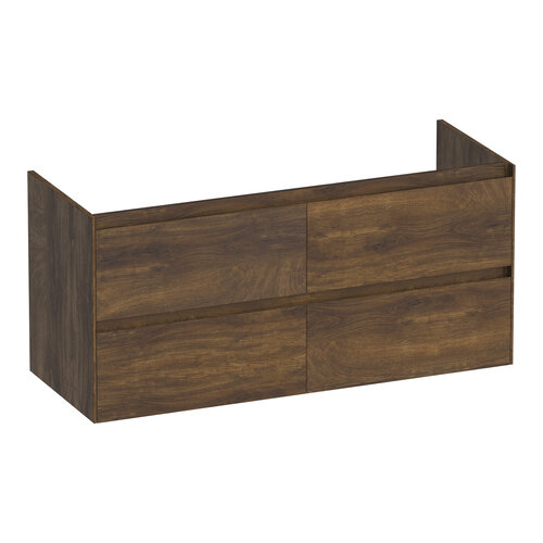 Brauer Inspire onderkast 120 met 4 softclose lades greeploos en 2 sifon uitsparingen | Grove Brauer Brauer Inspire onderkast 120 met 4 softclose lades greeploos en 2 sifon uitsparingen | Grove