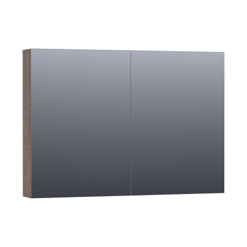 Brauer Brauer Impress Deluxe spiegelkast | Grove | 100 cm | Ja