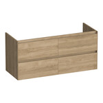 Brauer Brauer Inspire onderkast 120 met 4 softclose lades greeploos en 2 sifon uitsparingen | Sunlit