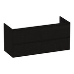 Brauer Brauer Inspire onderkast 120 met 4 softclose lades greeploos en 2 sifon uitsparingen | Timber Black