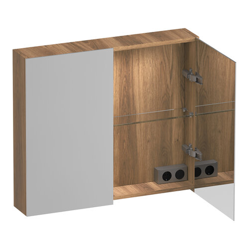 Brauer Brauer Impress Deluxe spiegelkast | Honey | 80 cm | Ja