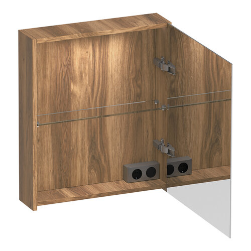 Brauer Brauer Impress Deluxe spiegelkast | Honey | Rechts | Ja