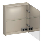 Brauer Impress Deluxe spiegelkast | Mat beige | 140 cm | Links en rechts Brauer Brauer Impress Deluxe spiegelkast | Mat beige | 140 cm | Links en rechts