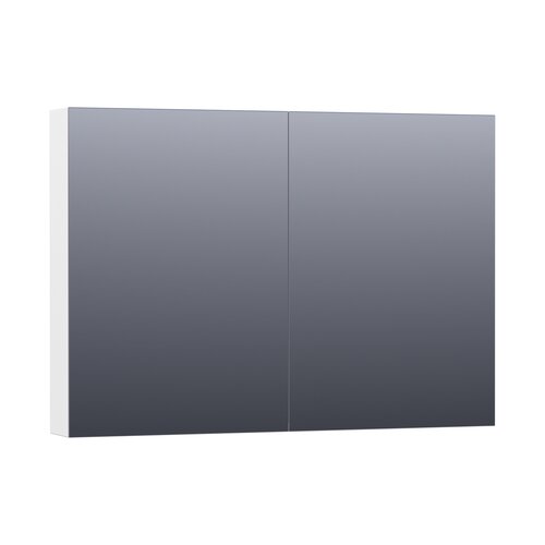 Brauer Brauer Impress Deluxe spiegelkast | Mat wit | 100 cm | Ja