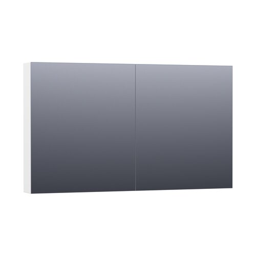 Brauer Brauer Impress Deluxe spiegelkast | Mat wit | 120 cm | Ja