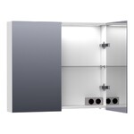 Brauer Impress Deluxe spiegelkast | Mat wit | 100 cm | Links en rechts Brauer Brauer Impress Deluxe spiegelkast | Mat wit | 100 cm | Links en rechts