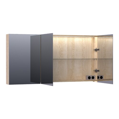 Brauer Brauer Impress Deluxe spiegelkast | Sunlit | 140 cm | Ja