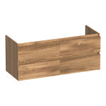 Brauer Brauer Joy Wavy onderkast 120 met 4 softclose lades greeploos en 2 sifon uitsparingen | Honey