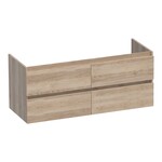 Brauer Brauer Joy onderkast 4 lades - 2 uitsparingen - 119x45,5cm - MFC - sunlit | 4 | 2 | 119cm | Sunlit