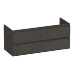 Brauer Brauer Joy onderkast 4 lades - 2 uitsparingen - 119x45,5cm - MFC - timber anthracite | 4 | 2 | 119cm | Timber Anthracite