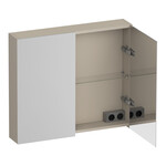 Brauer Impress spiegelkast | Mat beige | 80 cm | Nee Brauer Brauer Impress spiegelkast | Mat beige | 80 cm | Nee