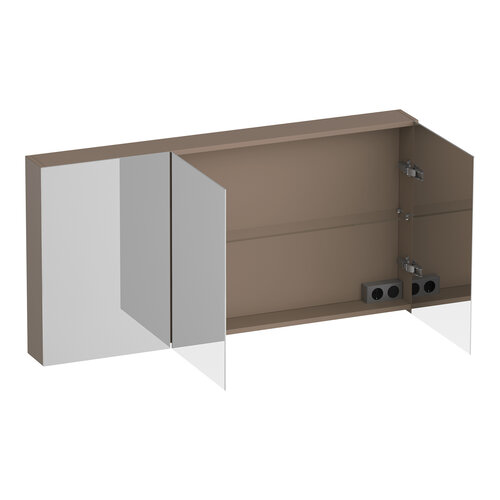 Brauer Impress spiegelkast | Mat mokka | 140 cm | Nee Brauer Brauer Impress spiegelkast | Mat mokka | 140 cm | Nee