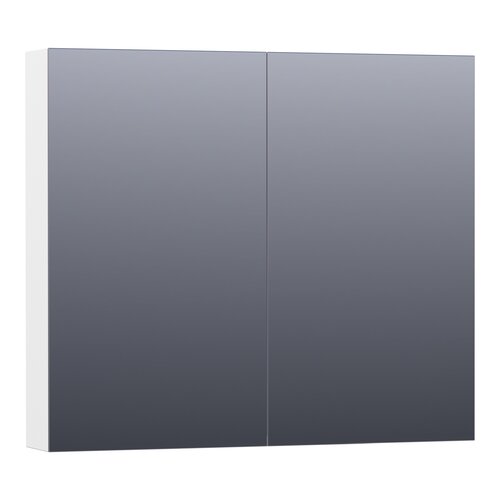 Brauer Impress spiegelkast | Mat wit | 80 cm | Nee Brauer Brauer Impress spiegelkast | Mat wit | 80 cm | Nee
