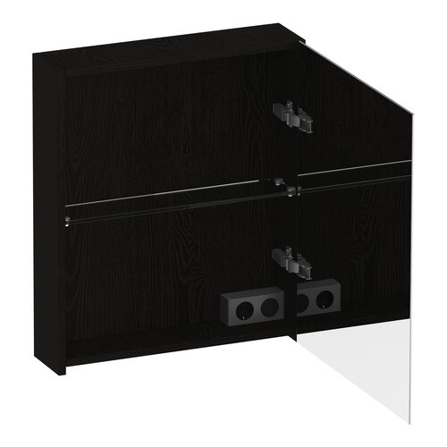 Brauer Impress spiegelkast | Timber Black | Rechts | Nee Brauer Brauer Impress spiegelkast | Timber Black | Rechts | Nee